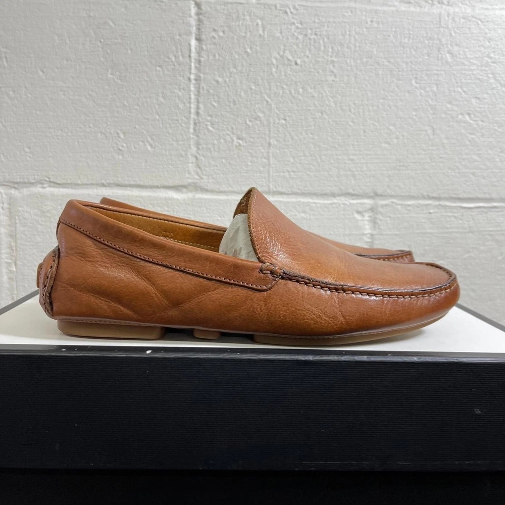 To‎ Boot New York Adam Derrick Brown Leather Loafer Driving Shoes Men's 7 M